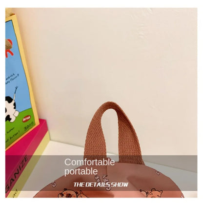 Cute Capybara Backpack | Large Capacity, Breathable Nylon Schoolbag for Students, Women & Girls, Ultra-Light Book Bag