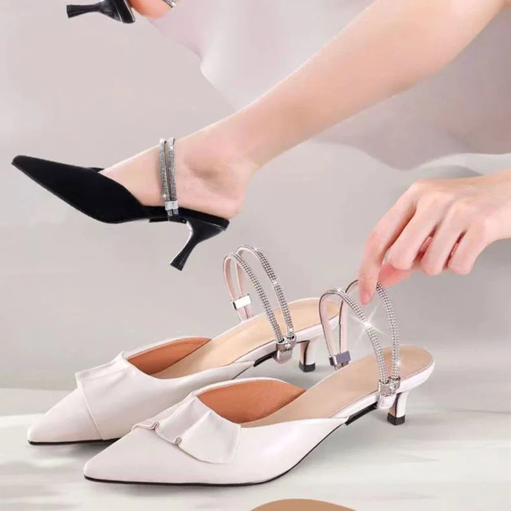 Women's Shoelaces Free Triangle Bundle - Adjustable Shoe Belt for High Heels - Ankle Holding Loose Anti-Skid Bundle Laces Tie Straps Band