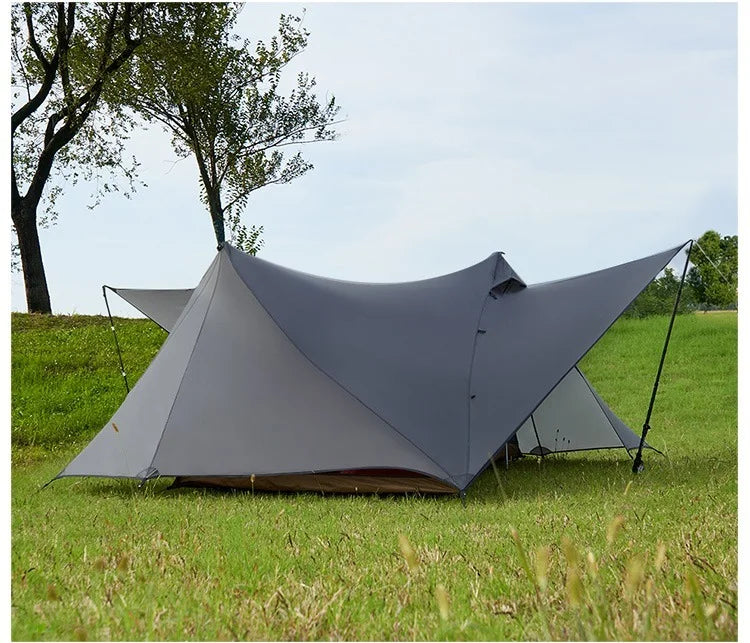 ASTA GEAR Yun Chuan 15D Nylon Ultralight Tent – Double-Sided Silicon-Coated, Rodless Pyramid Design for Camping & Hiking