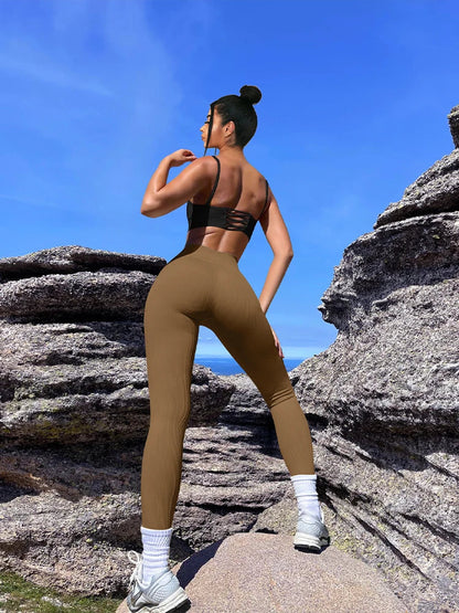 New Winter Women's High Waist Yoga Pants: Buttock Lifting Seamless Sports Clothes