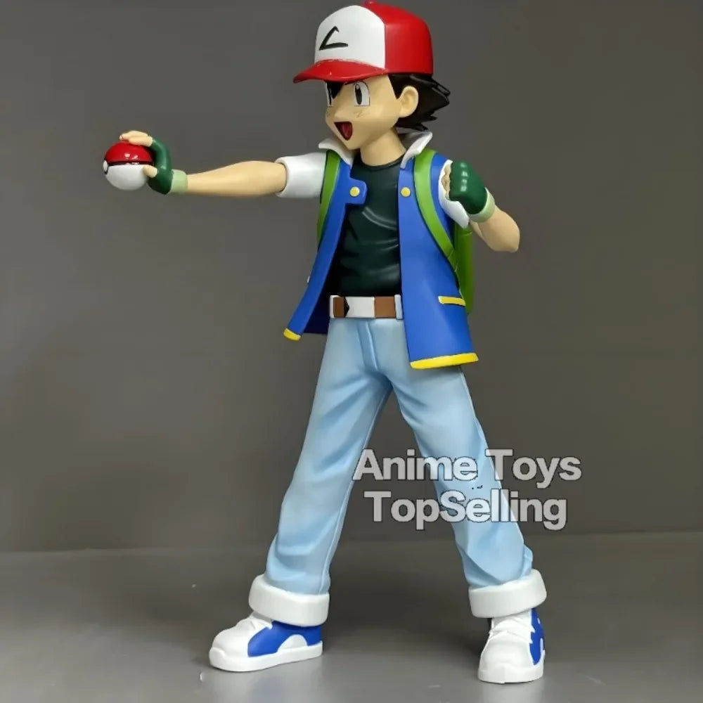 13cm Anime Pokemon Ash Ketchum Figure — PVC Action Toy for Kids, Collectible Gift Model