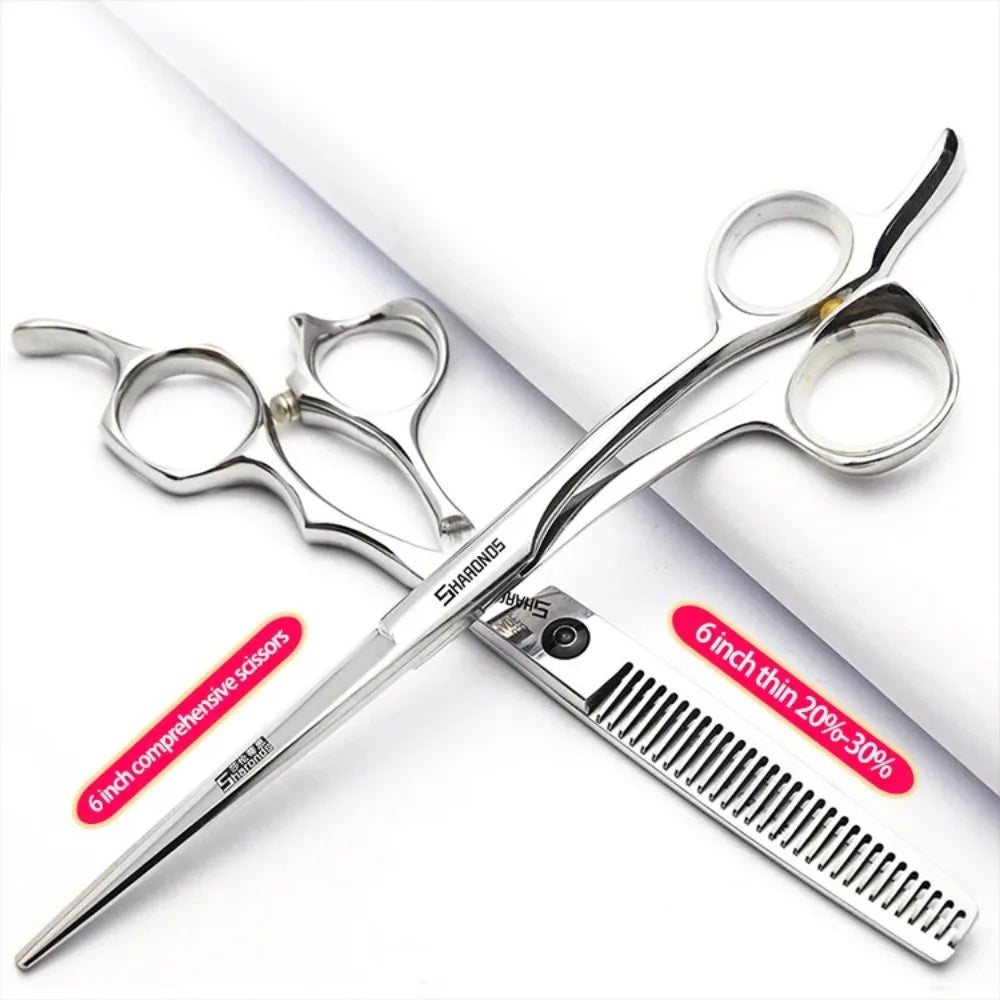 SHARONDS Professional Hairdressing Scissors – 440C Japanese Steel Barber Shears for Salon & Home Use