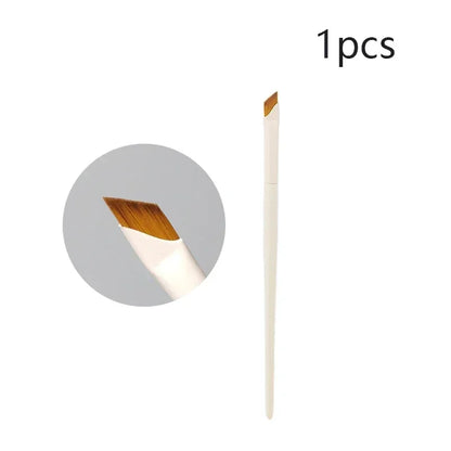Ultra Thin Eyeliner & Eyebrow Brush – Precision Blade Angled Makeup Detail Brush for Eyes & Under-Eye Application