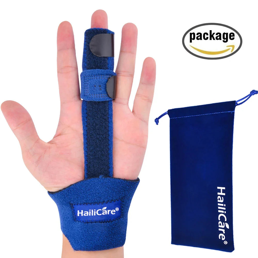 Adjustable Finger Splint Brace — Aluminum Alloy Support for Straightening Broken Fingers, Arthritis & Pain Relief