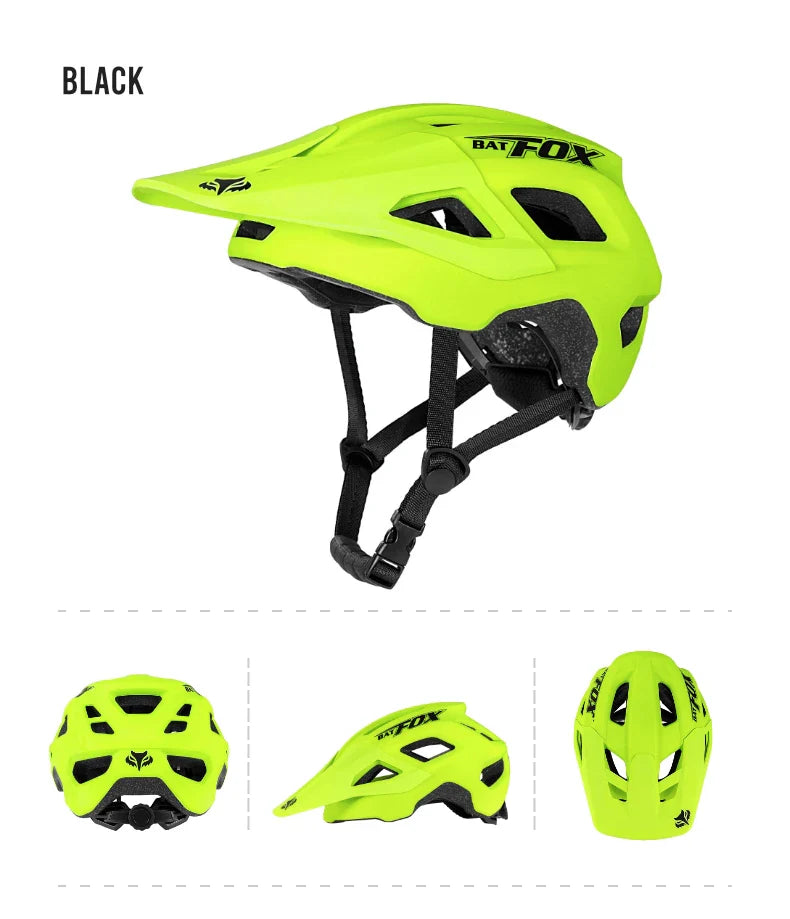 BATFOX Men's Cycling Helmet – MTB Mountain Bike Racing Helmet, Speedframe Casco para Bicycle