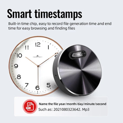 STTWUNAKE Mini Voice Activated Recorder – Built-in Magnet, Small Digital Audio Recording Device, Sound Dictaphone