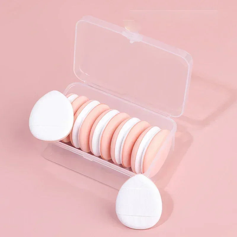 3/10PCS Mini Cosmetic Cushion Puffs – Professional Finger Puffs for Foundation & Concealer Makeup