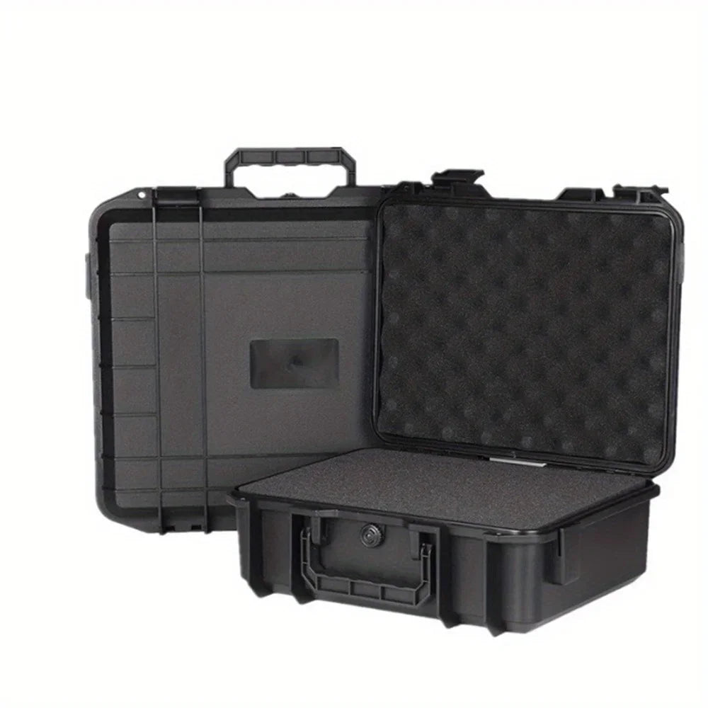 Waterproof Hard Carry Case Toolbox – Pre-Cut Foam Storage Organizer, Impact-Resistant Safety Protector for Hardware