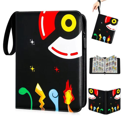 2025 Pokémon Card Album – 400pcs & 900pcs PU Zipper Collection Book for Cards, Photo Storage, Kids’ Toys & Gifts