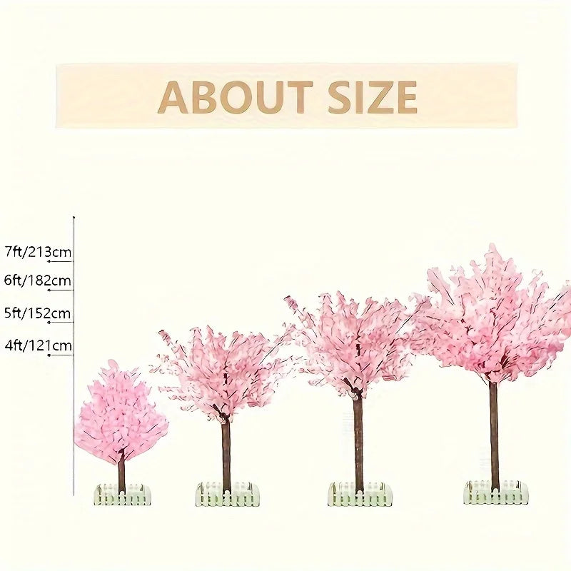 Artificial Cherry Blossom Tree – Handmade Pink Floral Decor for Indoor & Outdoor Events