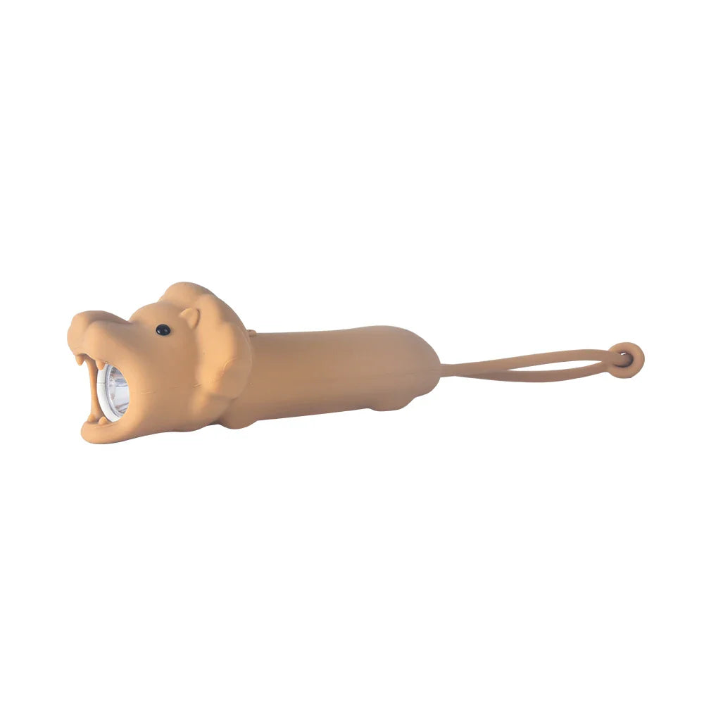 LED USB Rechargeable Flashlight – Soft Silicone Unicorn, Lion & Dog Torch for Kids, Portable Bedtime Story & Outdoor Light