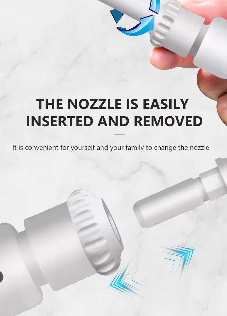 Portable Dental Scaler Faucet Attachment: No Power Supply Needed for Tartar Removal and Oral Cleaning - Water Dental Floss