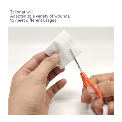 50/100PCS Sterile Non-Woven Gauze Pads - Waterproof Cotton Wound Care & First Aid Dressing Supplies