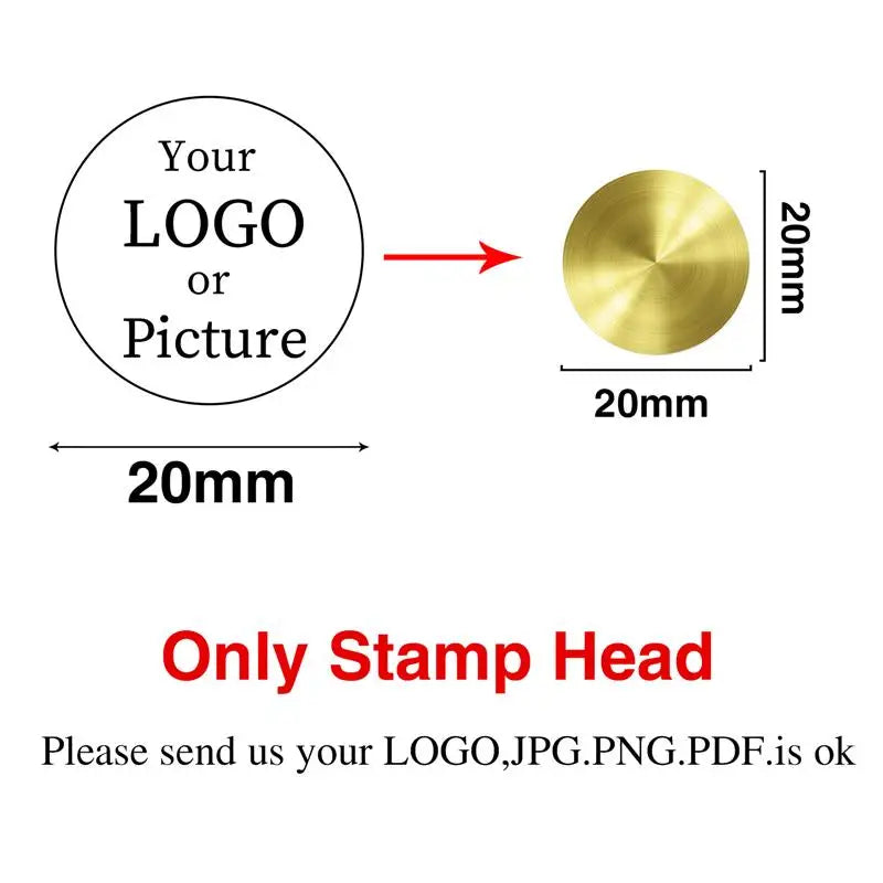 Custom Logo Wax Seal Stamp – Personalized Metal Stamps for Invitations, Gifts & Branding
