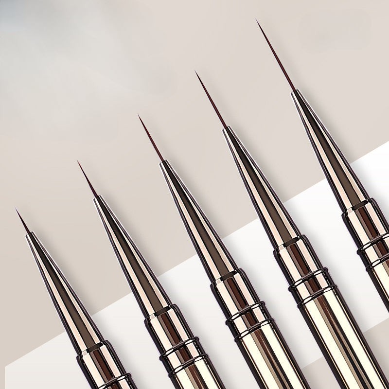 Nail Art Liner Brushes for Striping & Drawing – 6 to 25mm Design Pens, Professional Manicure Tools