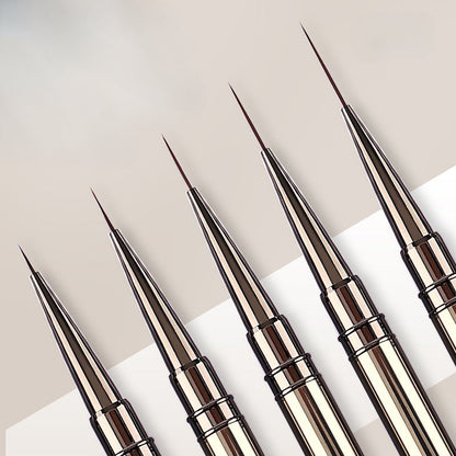 Nail Art Liner Brushes for Striping & Drawing – 6 to 25mm Design Pens, Professional Manicure Tools