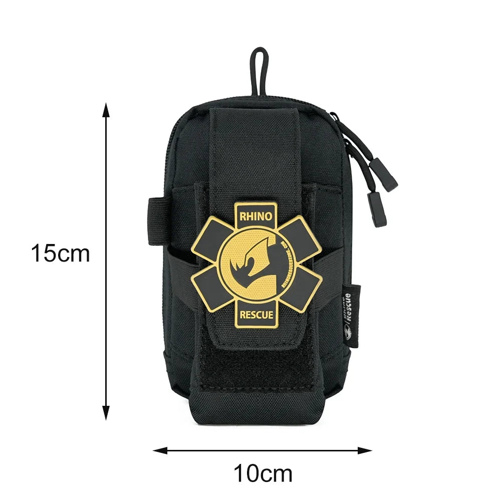 Rhino Rescue IFAK Empty Pouch - MOLLE Tactical Medical Gear Bag for Camping, Hiking & Outdoor Emergencies