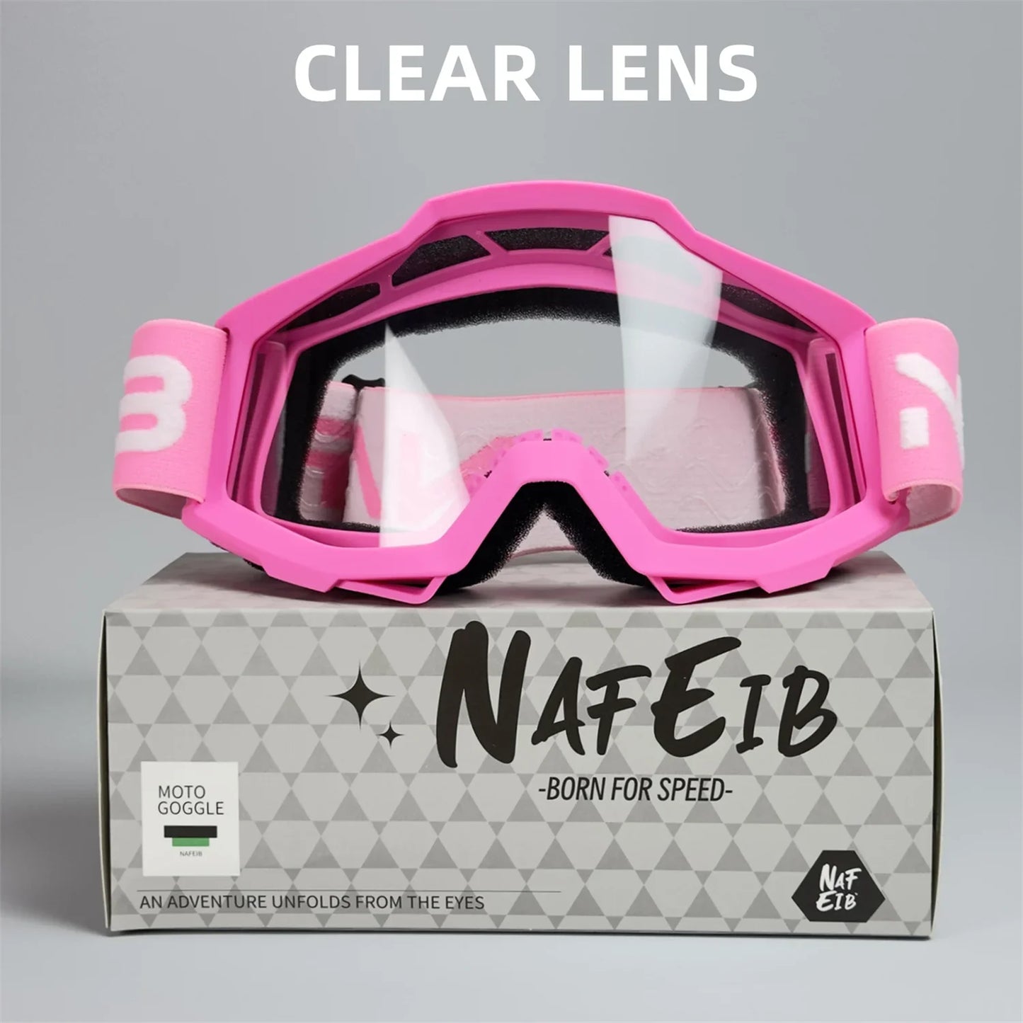 NAFEIB N17 Motorcycle Goggles – Motocross, Cycling & Off-Road Sport Glasses for MTB, ATV & Dirt Bike