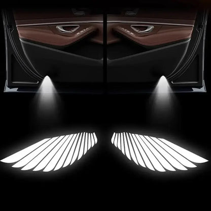 2PCS Car LED Door Projector Lights – Ghost Shadow Courtesy Lamp for Nissan Patrol Y62 2012–2021, Car Door Welcome Logo Accessories