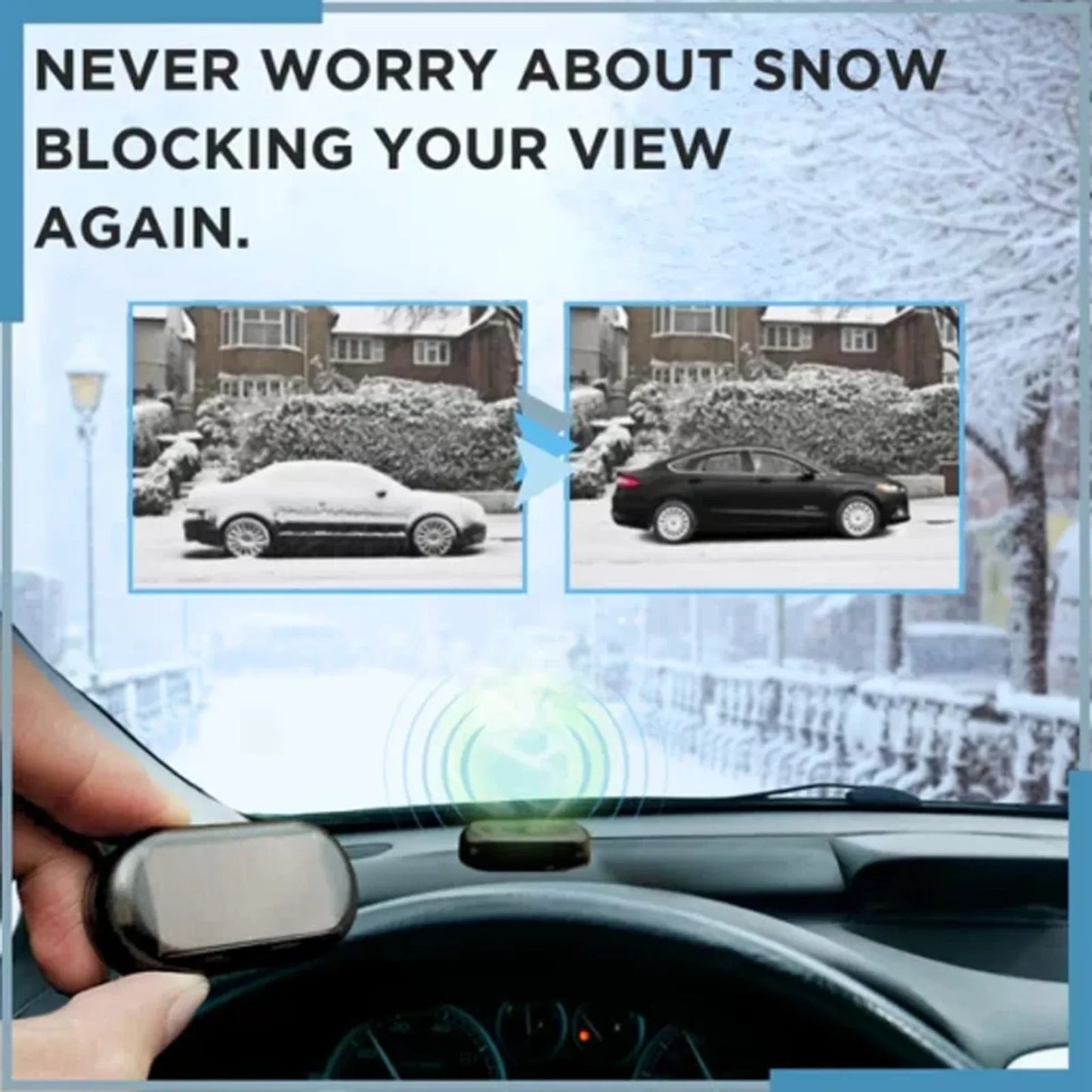 Car Windshield Anti-Ice Snow Cover – Winter Frost Protection Antifreeze Window Shield for Cars