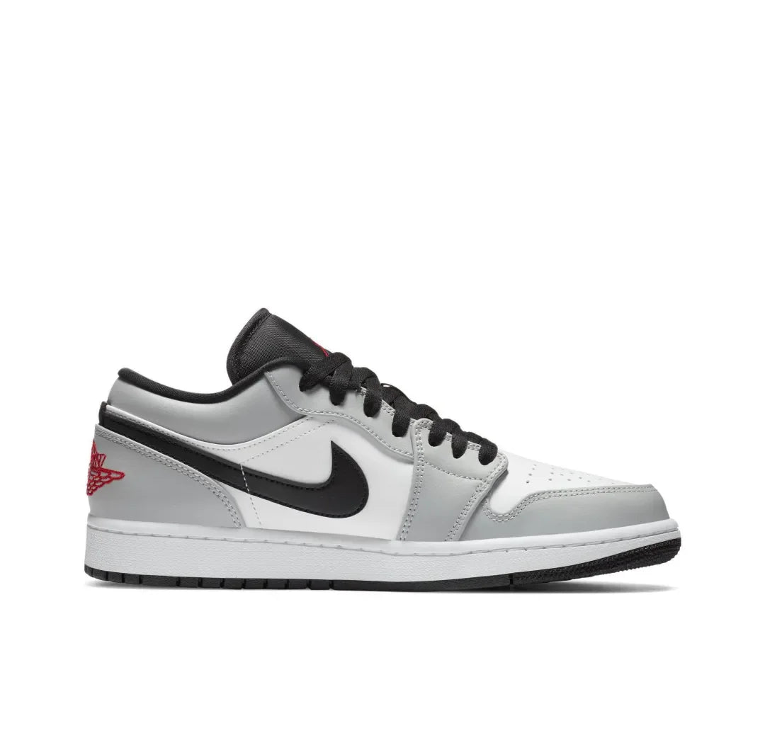 Nike Air Jordan 1 Low – Light Smoke Grey Retro Basketball Shoes | Men's Wear-Resistant, Anti-Slip Sneakers