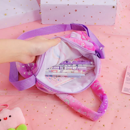 Cute Unicorn Handbag for Girls - Sweet Kids Crossbody Shoulder Bag, Small Purse & Birthday Gift