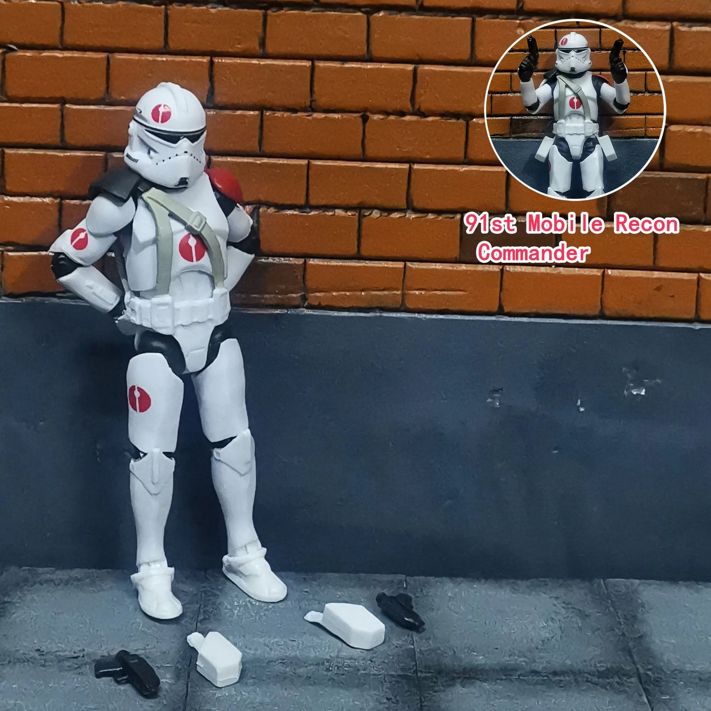 Star Wars 3.75" Clone Trooper Action Figure — 1/18 501st & 187th Legion REX ARF P1/P2 Toy Model