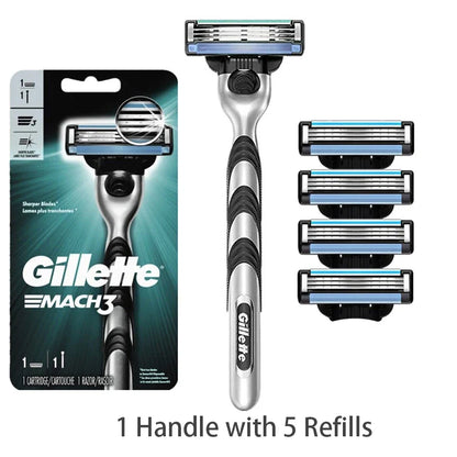 Gillette MACH 3 Men's Razor - 3-Layer Blades for Fast, Smooth Shaving and Beard Cutting
