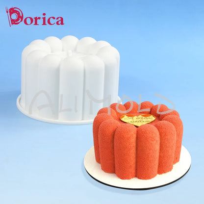 Dorica Silicone Baking Mold — Round, Heart, Star & Square Bento Cake, Chocolate, Mousse, Soap & Candle Moulds for Kitchen Bakeware
