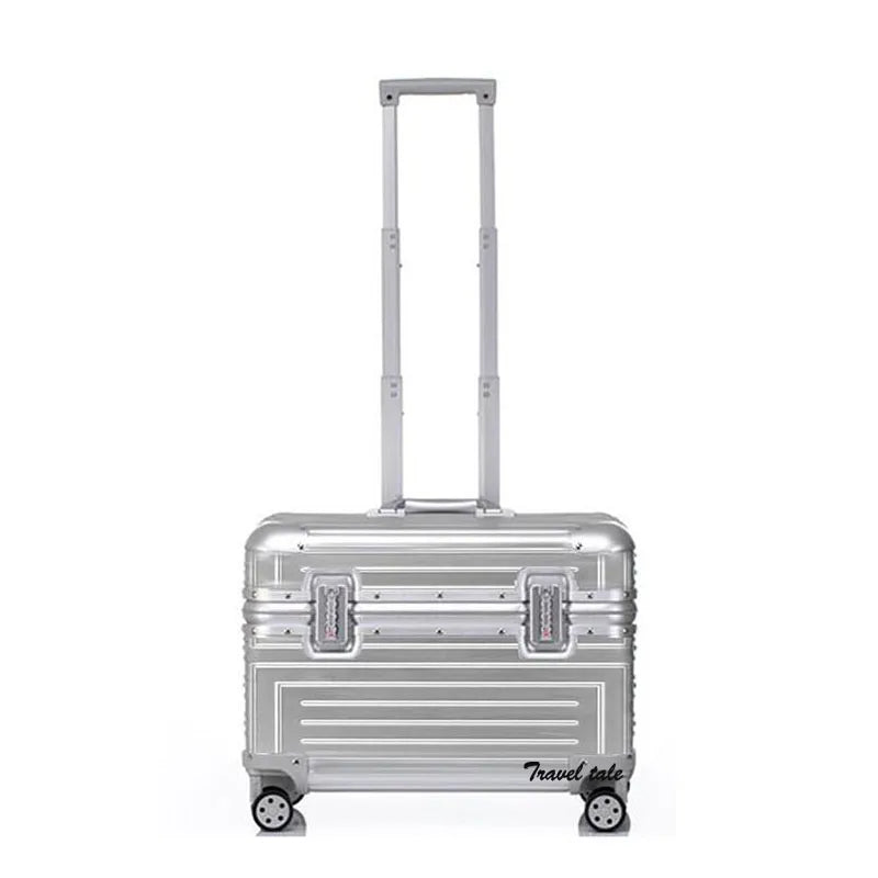 Carrylove 18" Aluminum Camera Trolley Suitcase — Spinner Pilot Luggage Bag for Photography, Rolling Wheels