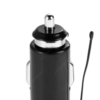 3-in-1 Car Charger & Voltmeter – 12/24V USB Charger with Thermometer, LED Digital Display & Current/Volt Detector