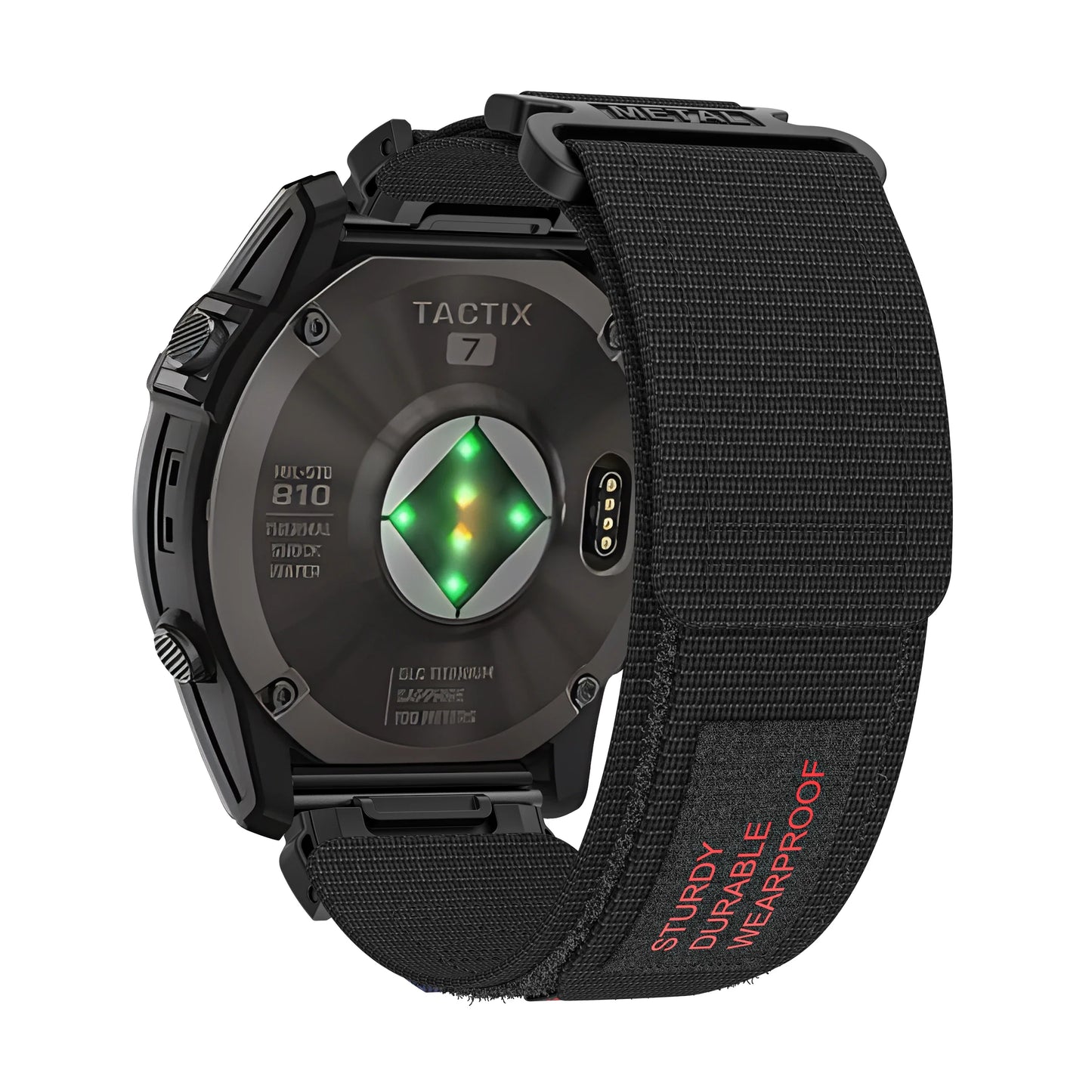 Rugged Nylon Quick Fit Watch Band — Compatible with Garmin Fenix E 8/7X/7/6/6X/5/5X/3HR