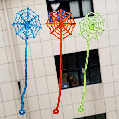 12/30Pcs Stretchable Climbing Spider Web Tricky Toys - Kids Birthday Party, Baby Shower Gift, Halloween Carnival Party Favor