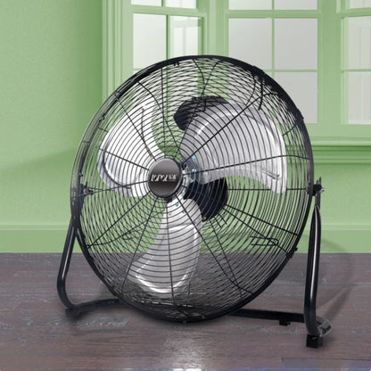 Industrial Floor Fan – 8-Speed 130° Oscillating Workshop Blower, Silent 45dB Turbo Motor with Overheat Protection