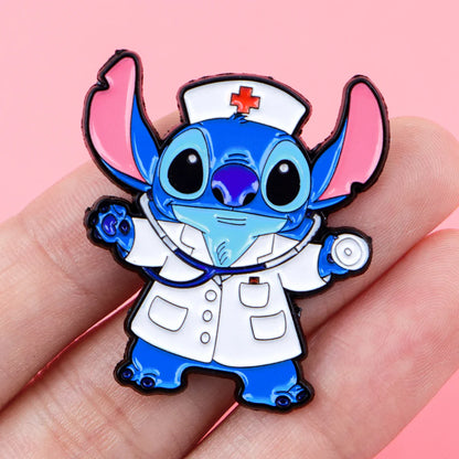 5pcs Medical Series Enamel Pin Set – Doctor & Nurse Brooches, Metal Lapel Pins for Backpack, Accessories & Gifts