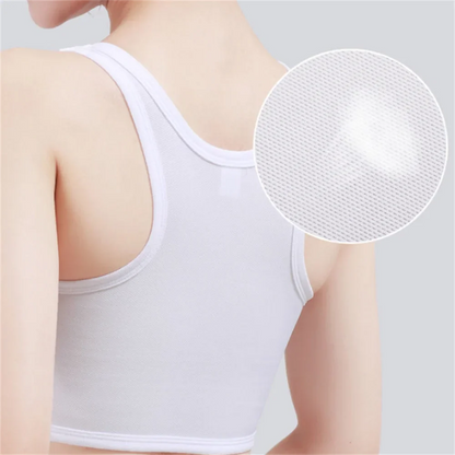Women's Breathable Chest Binder: Side Buckle Short Vest - Wireless Tank Top Underwear for Comfortable Chest Binding