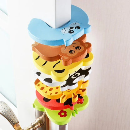 5PCS Safety Foam Door Stopper Locks - Child Protection C Shape Door Clip Finger Guard