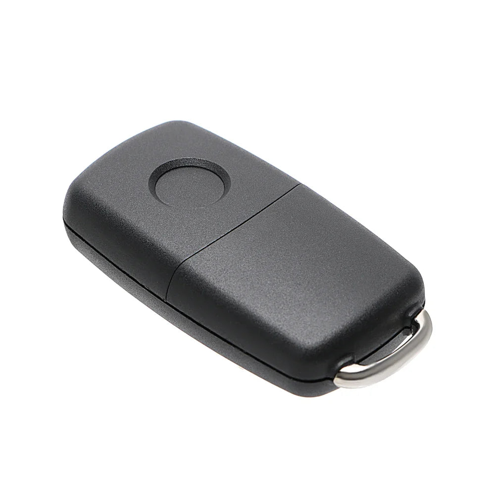VW Car Key Shell Replacement - Remote Flip 3 Buttons for Beetle, Caddy, Eos, Golf, Jetta, Polo, Scirocco, Tiguan, Touran, UP