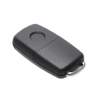 VW Car Key Shell Replacement - Remote Flip 3 Buttons for Beetle, Caddy, Eos, Golf, Jetta, Polo, Scirocco, Tiguan, Touran, UP