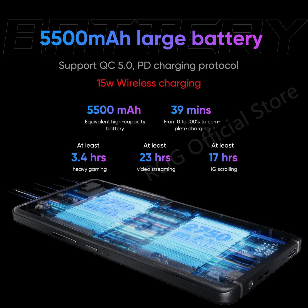 2024 ASUS ROG Phone 8 – Snapdragon 8 Gen 3, 5G Smartphone, 6.78'' 165Hz E-Sports Screen, 65W Charging, NFC, ROG 8 Pro