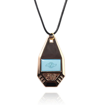 Anime Digimon Adventure Necklace - Metal Evolver Pendant Unisex Cosplay Jewelry Gift Accessory