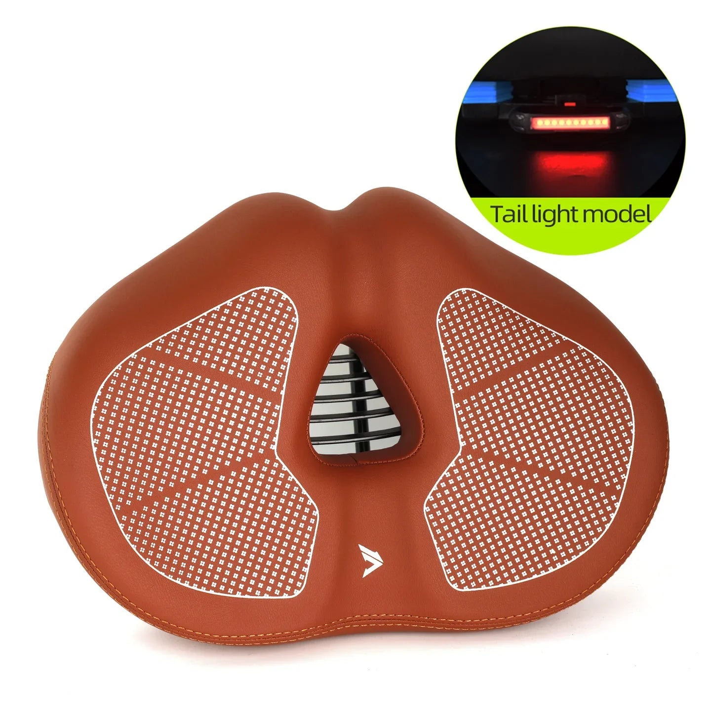 Bike Seat Cushion - Wide Padded Bicycle Saddle Cover for Men & Women, Compatible with City, Electric, Stationary & Peloton Bikes