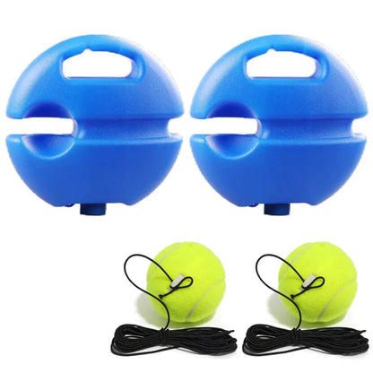 Heavy Duty Tennis Trainer Rebounder Base – Elastic Rope Ball Practice Self-Training Tennis Practice Aid with Durable Sparring System