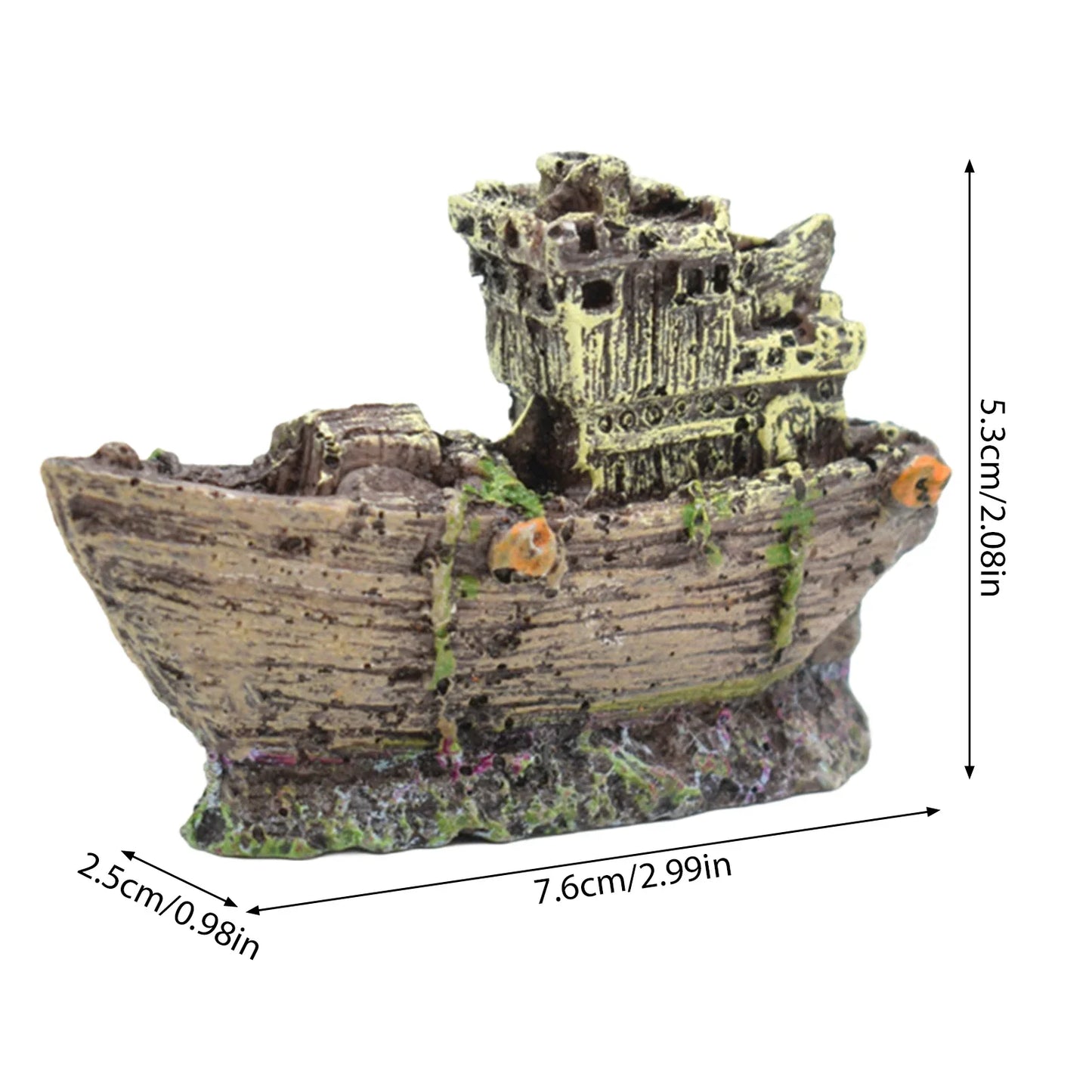 Fish Tank Resin Bridge Decoration — Artificial Aquarium Landscape Ornament & Cave Accessory for Aquatic Pets