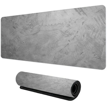 Gray Texture XXL Gaming Mouse Pad – Large 90x40cm Rubber Anti-Slip Desk Mat for Computer Office and Gaming