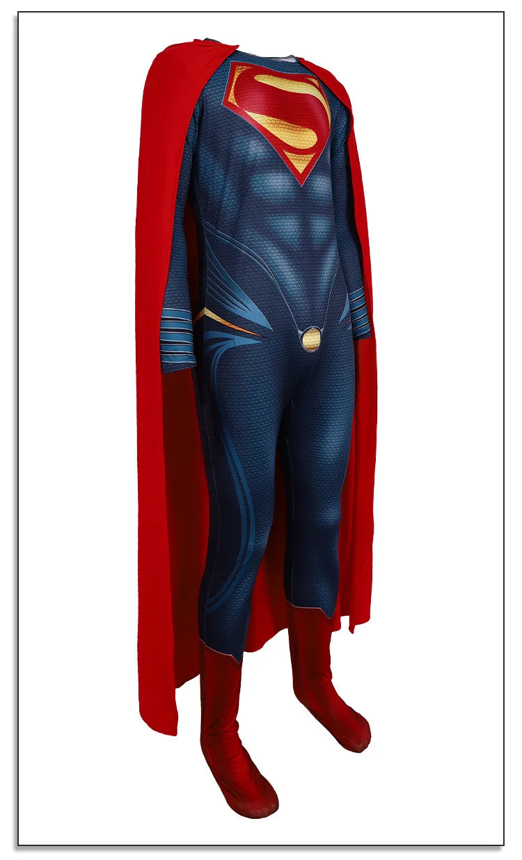 Superman Cosplay Costume – Halloween & Carnival Party Hero Outfit for Men and Women