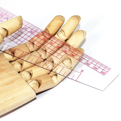 Multi-Functional Sewing Ruler - 58cm Curve & 40cm Straight Grading Ruler with Built-In Scale
