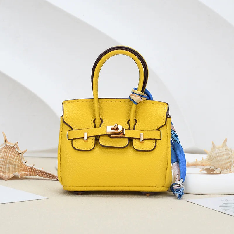 Mini Bag Keychain Pendant — Small Earphone Case & Accessory for H Family, Decorative Gift