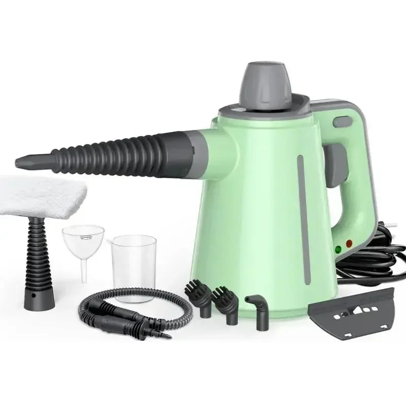 Pressurized Handheld Multi-Surface Steam Cleaner – 12-Piece Accessory Kit, Multi-Purpose Natural Steamer