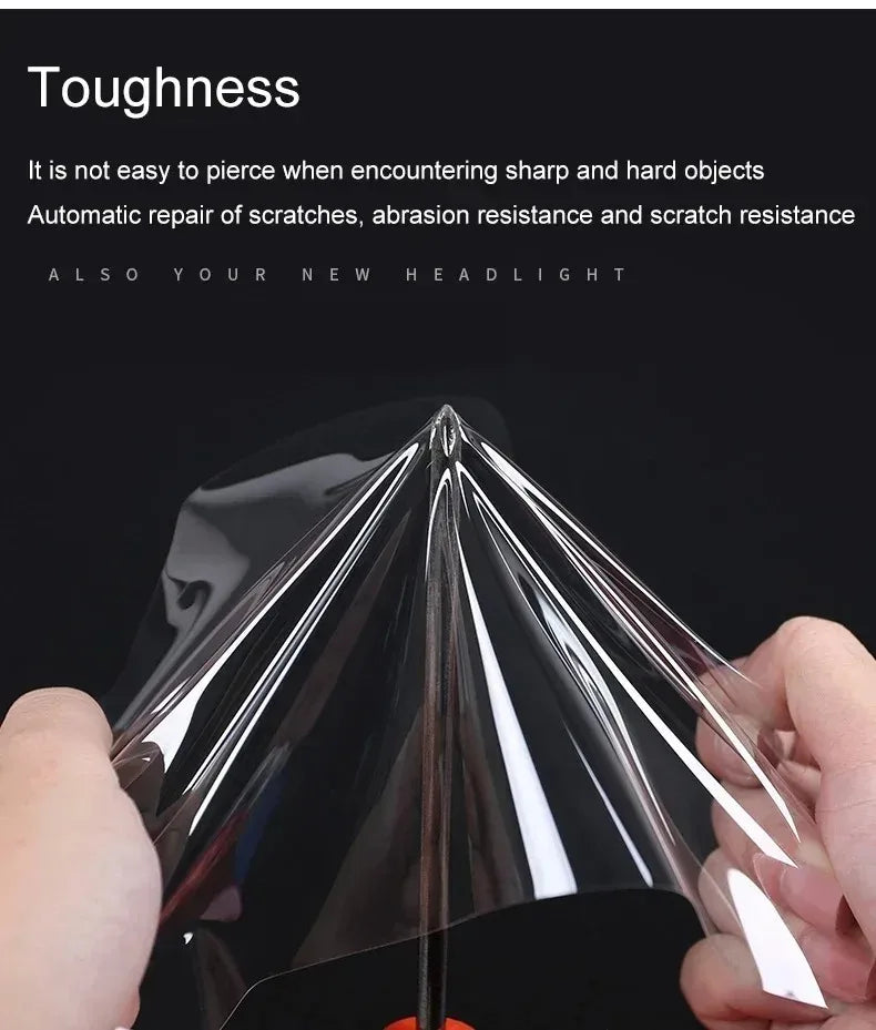 Tesla Model Y 2025 TPU Blackened Headlight & Taillight Protective Film – Juniper Color Changing Film
